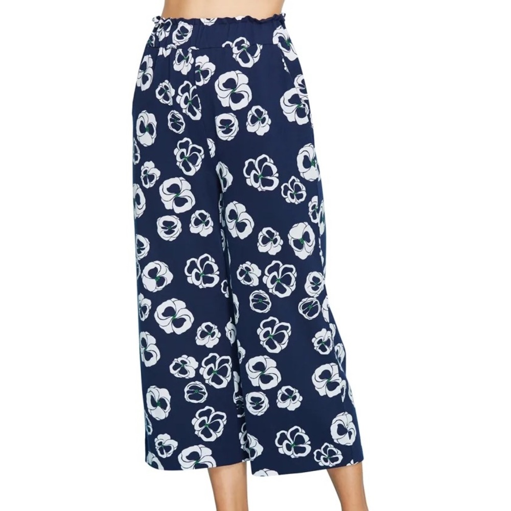 Joan Vass NWT Cropped Floral Print Pants😍💃🔥🌴🍂
